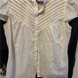 See By Chloe Cream Button-Up Blouse